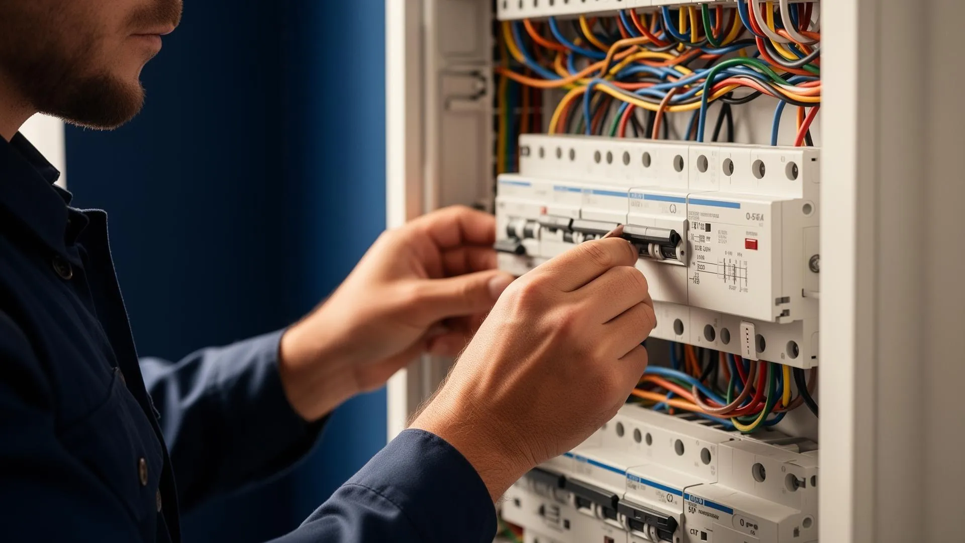 Elektroinstalater pri radu